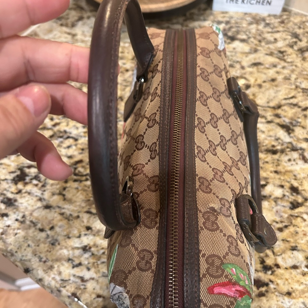 Gucci Brown GG Canvas Floral Print - Picture 16 of 16
